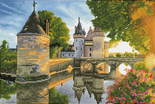 Diamond Dotz - River Castle - Pre-Framed Kit