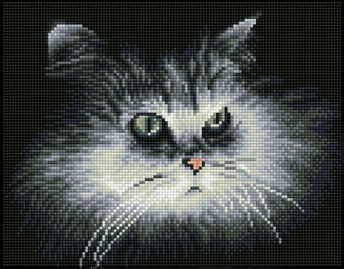 Diamond Dotz - Shadow Cat - Pre-Framed Kit