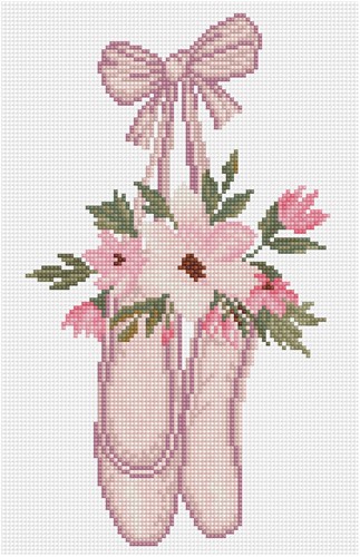 Diamond Dotz - Ballet Slippers - Pre-Framed Kit