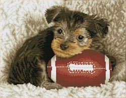 Diamond Dotz - Footy Pup - Pre-Framed Kit