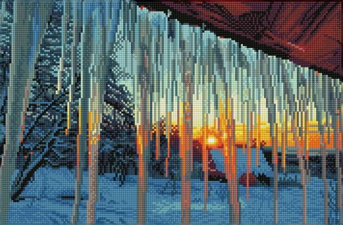 Diamond Dotz - Frosty Morn - Pre-Framed Kit