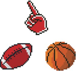 Diamond Dotz - Fan - Soccer Ball - Basket Ball - Fan Hand