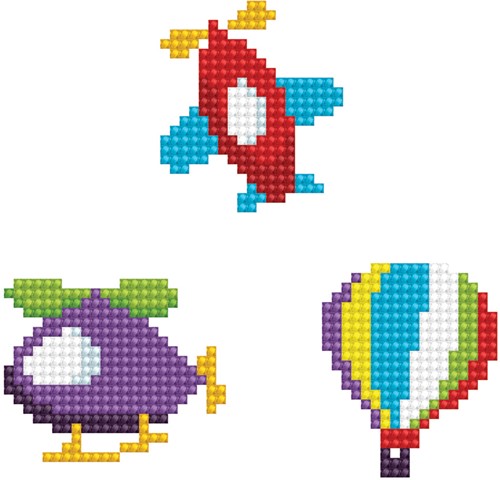Diamond Dotz - Fly - Hot Air Balloon - Plane - Helicopter