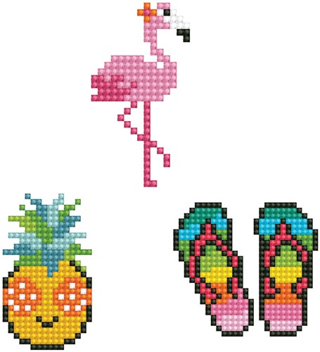 Diamond Dotz - Holiday - Flamingo - Pineapple - Thongs