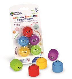 Learning Resources - Rainbow Emotion Fidget Poppers