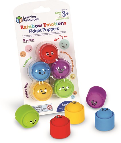 Learning Resources - Rainbow Emotion Fidget Poppers