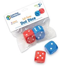 Learning Resources - Foam Dot Dice (Set of 2)