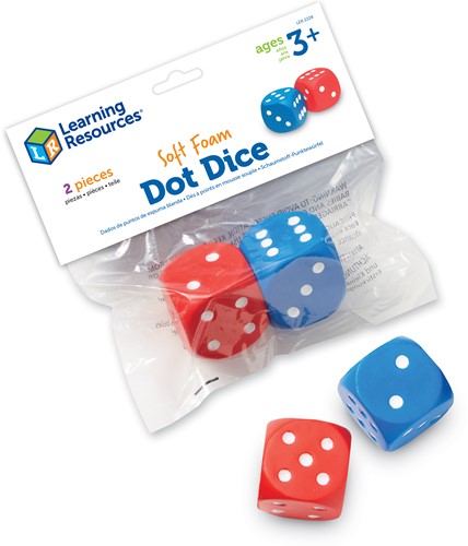 Learning Resources - Foam Dot Dice (Set of 2)