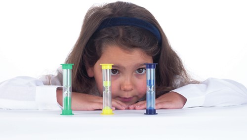 Tickit Mini-Zandloper 5 Minuten Blauw-2