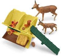 Schleich Farm World De bosdieren voeren-3