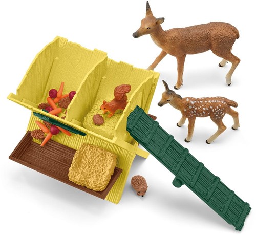 Schleich Farm World De bosdieren voeren-3