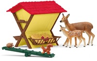 Schleich Farm World De bosdieren voeren-2