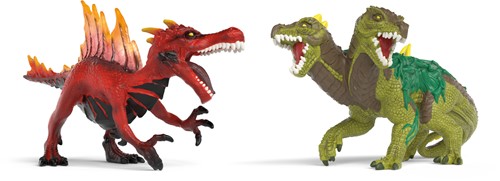 Schleich Eldradror® Creatures Fire saurian vs. Jungle lizard-2