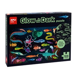APLI - Oceaan Puzzel Glow in the Dark 104-delig + poster
