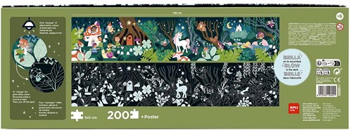 APLI - Puzzle Glow In The Dark Magisch Bos 200 stuks-2
