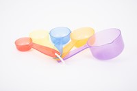Tickit Doorschijnende Kleur Maatbekers - Pk5-2