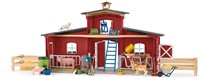 Schleich Farm World Red Barn With Animals And Accessories-3
