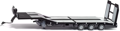 Siku 3-assige dieplader Nooteboom Eurotrailer 1:32 zwart/zilver metaal/kunststof elektronische laadklep 4 LED's aan de achterzijde-2