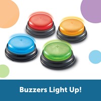 Learning Resources - Lights And Sounds Buzzers (Set of 4)-3