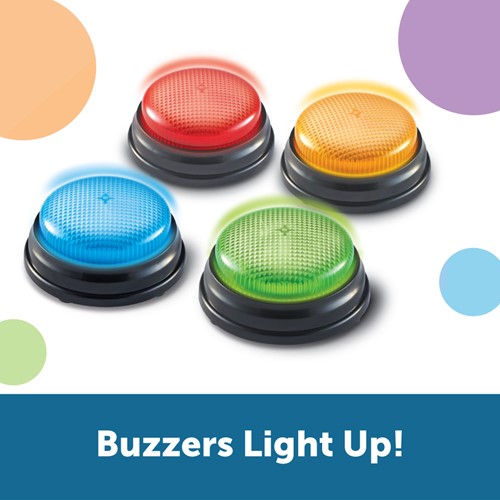 Learning Resources - Lights And Sounds Buzzers (Set of 4)-3