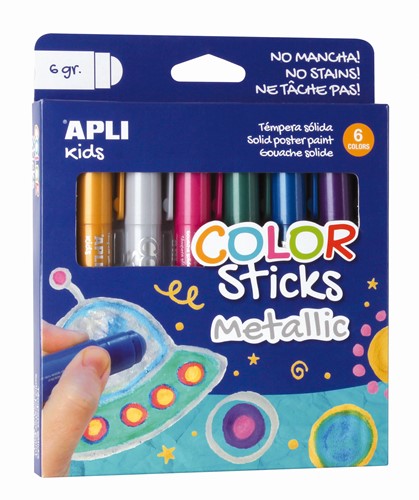 APLI - Color Stick metallic 6 kleuren