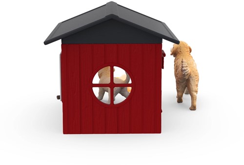 Schleich Farm World Dog Kennel With Golden Retrievers-3