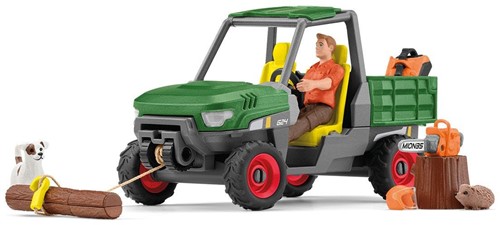 Schleich Farm World Houtzager met voertuig
