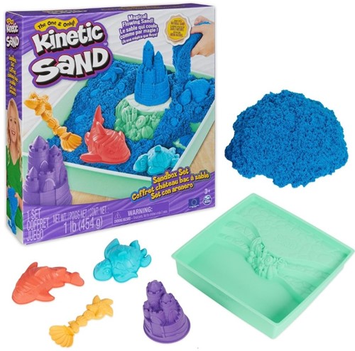 Kinetic Sand - Zandbak-Set Met 454 gram Speelzand 4 Vormen En Gereedschap-3