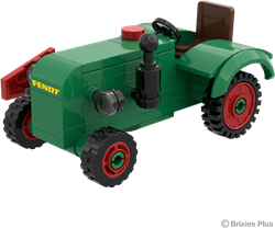 BRIXIES Plus Fendt Dieselross F28 (met maaibalk) Classic Club Collectie - 74 st
