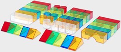 Tickit Doorschijnende kleurblokken