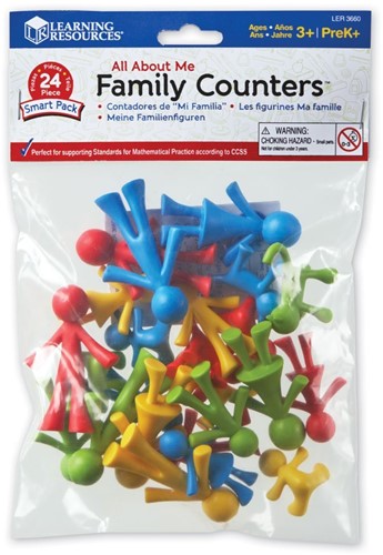 Learning Resources - All About Me Family Counters™ Smart Pack (Set of 24)-2