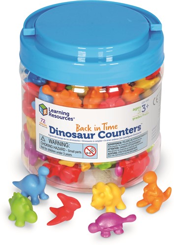 Learning Resources - Back In Time Dinosaur Counters® (Set of 72)