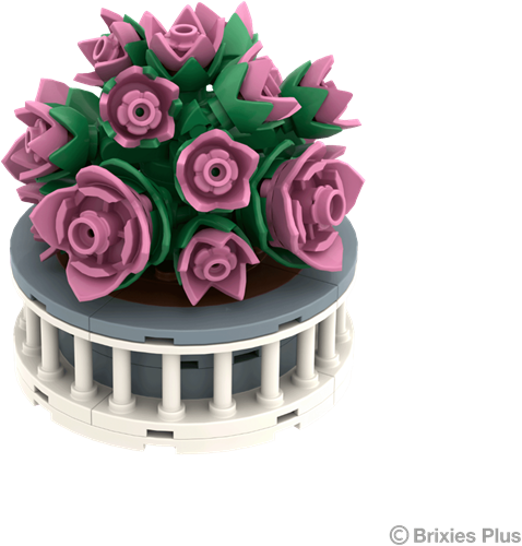 BRIXIES Plus Mini Bloem "Flower charm" - 102 st