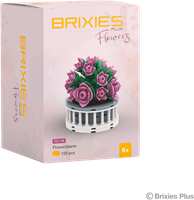 BRIXIES Plus Mini Bloem "Flower charm" - 102 st-2