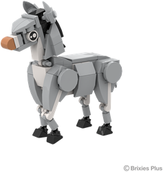 BRIXIES Plus Boerderijvriendjes Ezel - 110 st