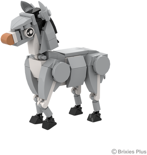 BRIXIES Plus Boerderijvriendjes Ezel - 110 st