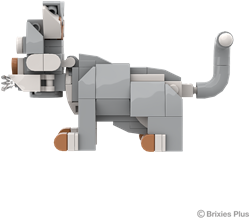 BRIXIES Plus Boerderijvriendjes Boerderijkat - 128 st