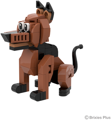 BRIXIES Plus Boerderijvriendjes Duitse herder - 110 st