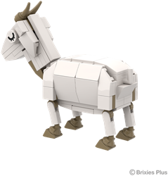 BRIXIES Plus Boerderijvriendjes Geit - 100 st