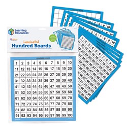 Learning Resources - Laminated Hundreds Boards (Set of 10)