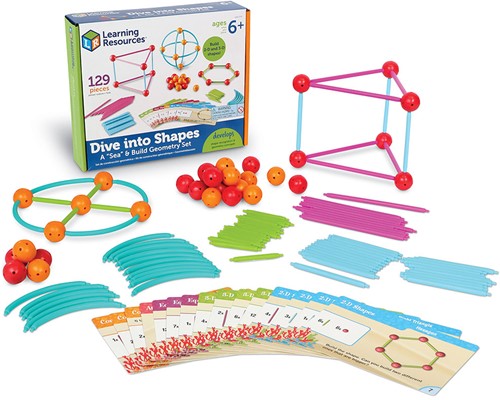 Learning Resources - Dive Into Shapes! ™ A 'Sea' And Build Geometry Set