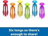 Learning Resources - Tri-Grip Tongs (Set of 6)-2