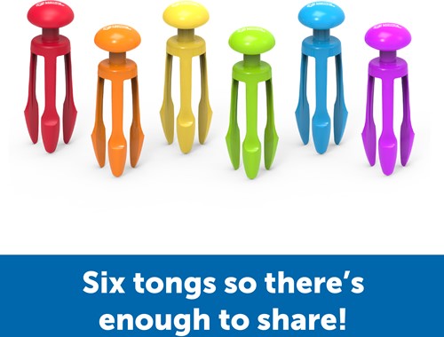 Learning Resources - Tri-Grip Tongs (Set of 6)-2