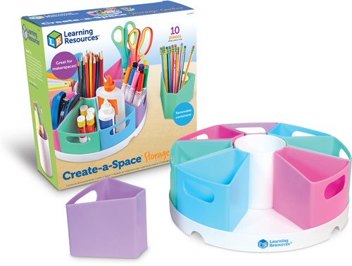 Learning Resources - Create-a-Space™ Storage Centre - Pastel