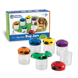 Learning Resources - Primary Science® Big View Bug Jars (Set of 6)
