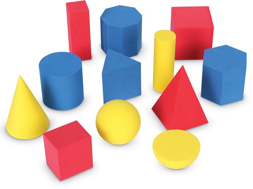 Learning Resources - Hands-On Soft™ Geometric Solids (Set of 12)-2