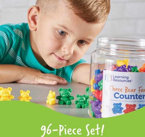 Learning Resources - Three Bear Family® Counters (Set of 96)-2