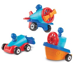 Learning Resources - 1-2-3 Build It!™ Car-Plane-Boat