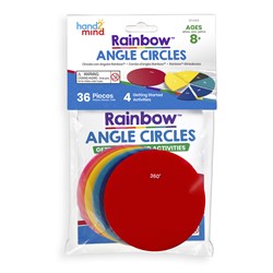 Learning Resources - Rainbow™ Angle Circles, Plastic, 36 Pieces
