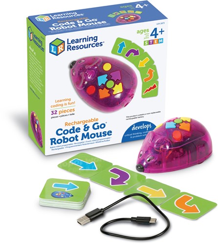 Learning Resources - Code & Go Mouse Activity Set - Rechargeable (Each)